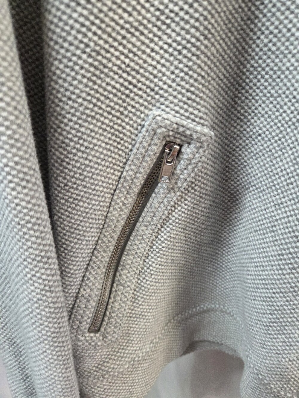 Banana Republic Gray Knit Zip-Front Jacket - Picture 2 of 6